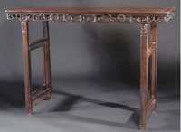 19th century A rectangular hardwood altar table